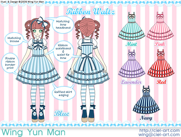 Ribbon Waltz Lolita Dress Design